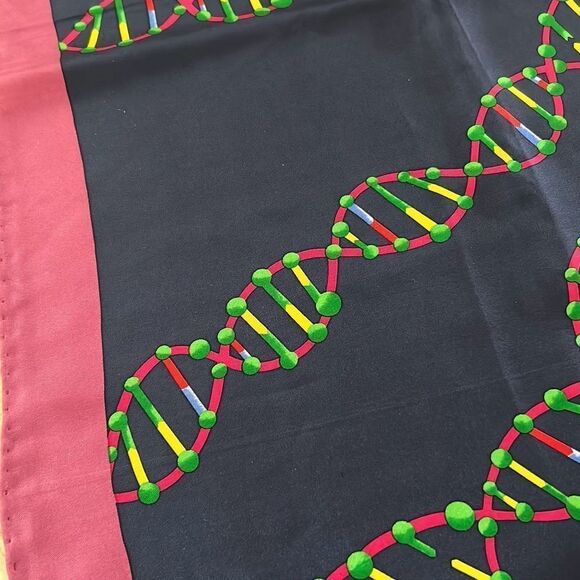 Purple Ralph Marlin & Co Silk Scarf - Picture 3 of 5